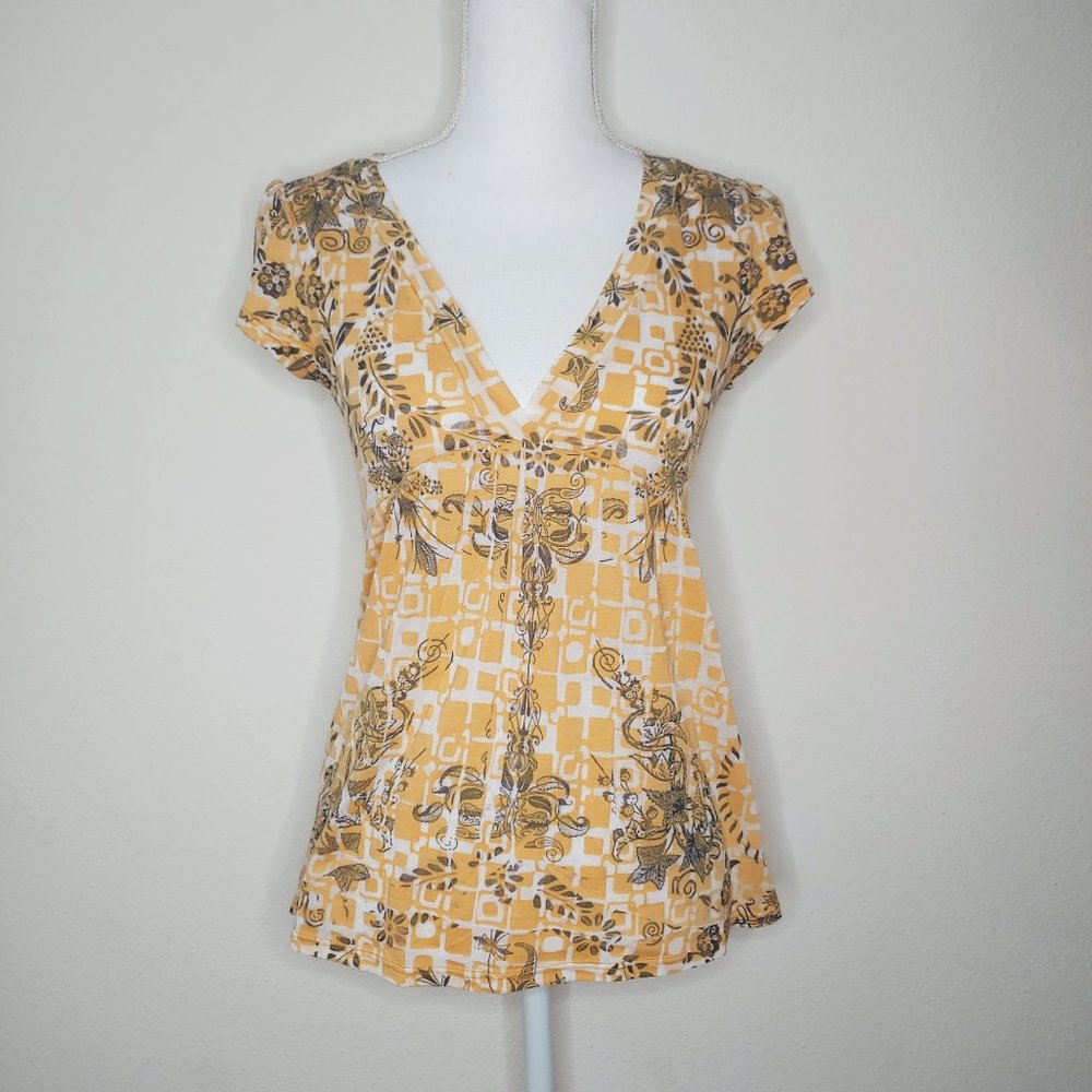 Solemio / Small / Yellow and Gray Tee
